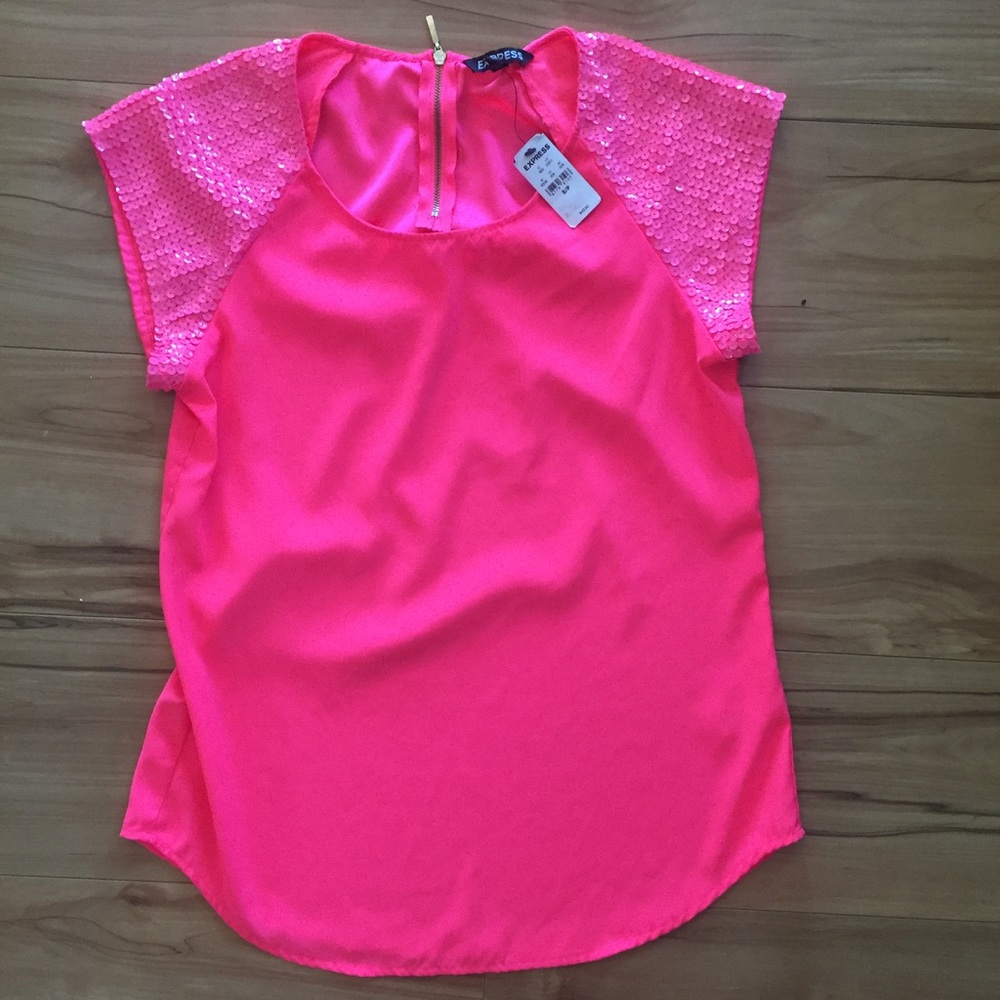 NEW express hot pink top